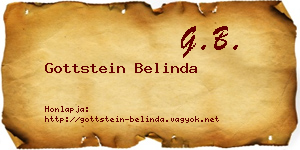 Gottstein Belinda névjegykártya
